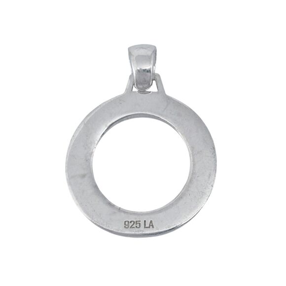 Vintage Sterling Silver 925 2.6cm "Mother" Circle Pendant - Picture 4 of 6